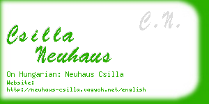 csilla neuhaus business card